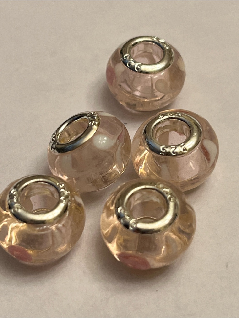 European Beads Lot Of 5